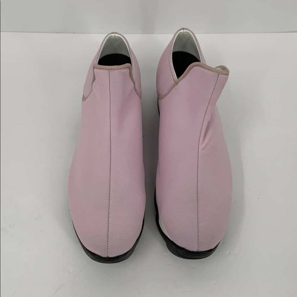 IRI NYC Wes Neoprene slip-on sneaker shoe pink white heel comic new 40.5 10